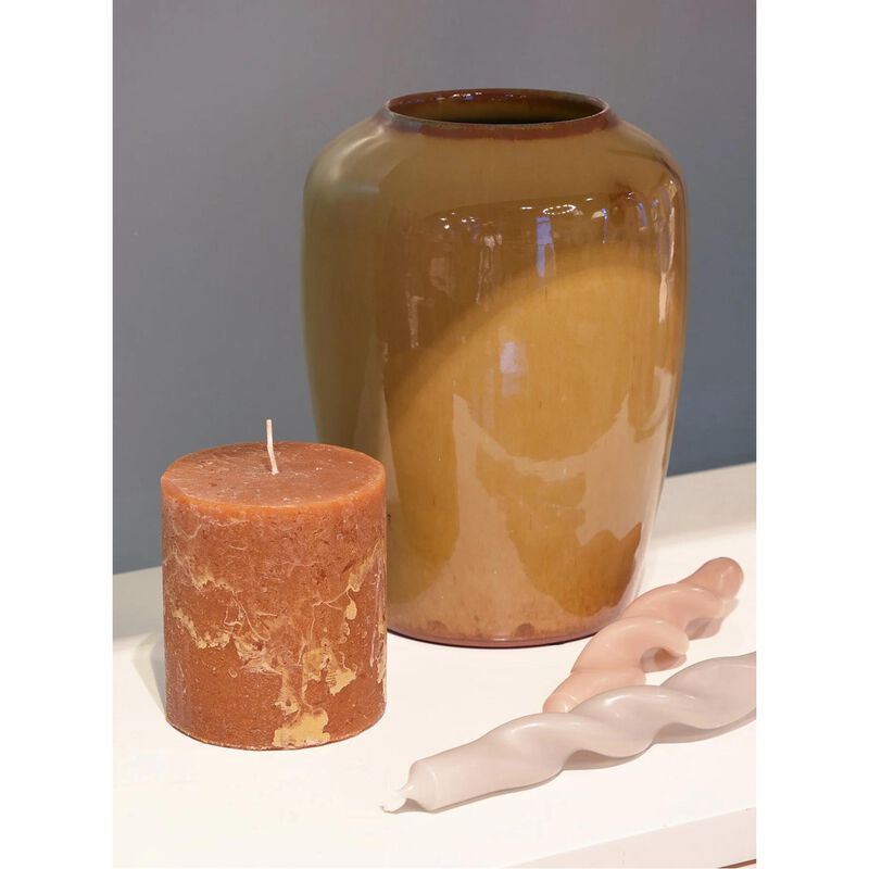 Broste Vase Curve Dark Yellow image number 1